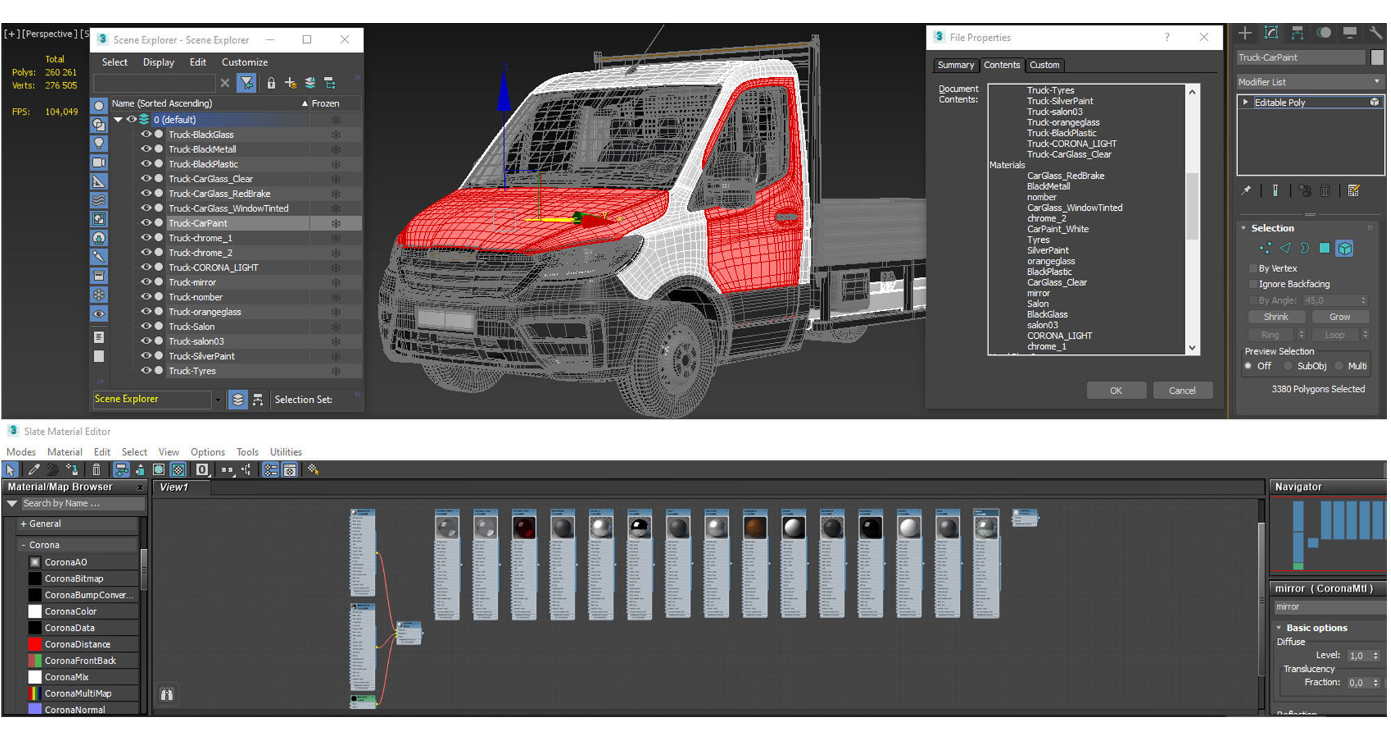 Generic Truck Chassis Cab 3D model_20
