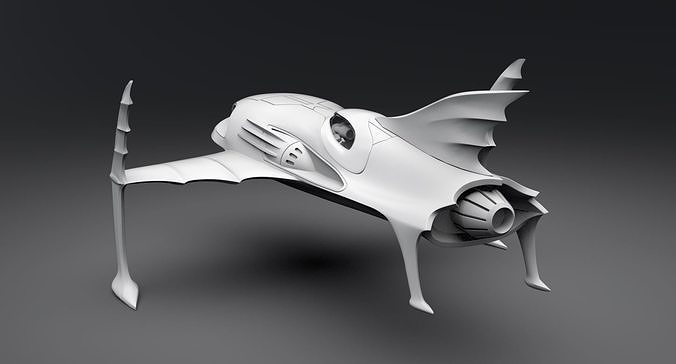 Bat Ski Boat Scale model 3D print model 4
