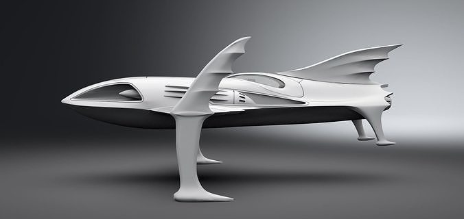 Bat Ski Boat Scale model 3D print model 2