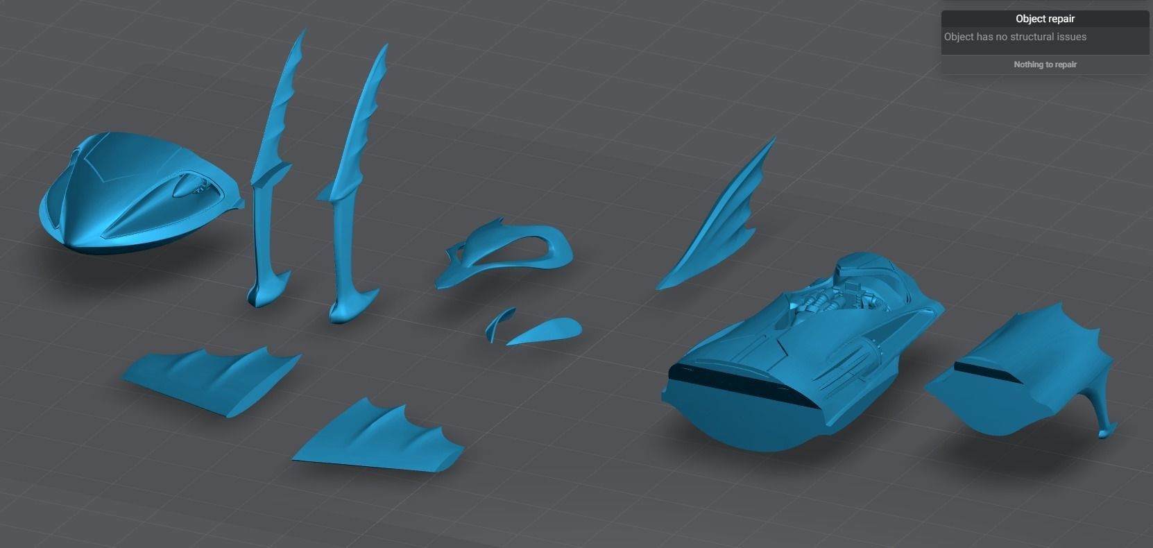 Bat Ski Boat Scale model 3D print model_5