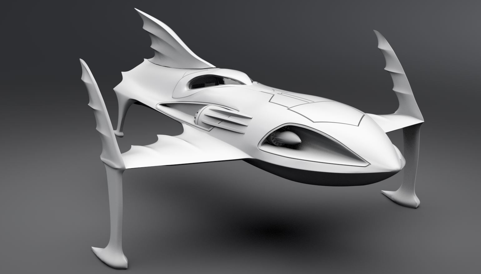 Bat Ski Boat Scale model 3D print model_2