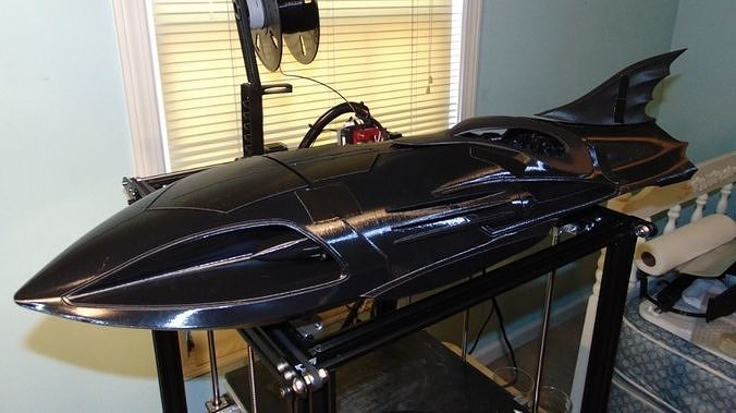Bat Ski Boat Scale model 3D print model 7