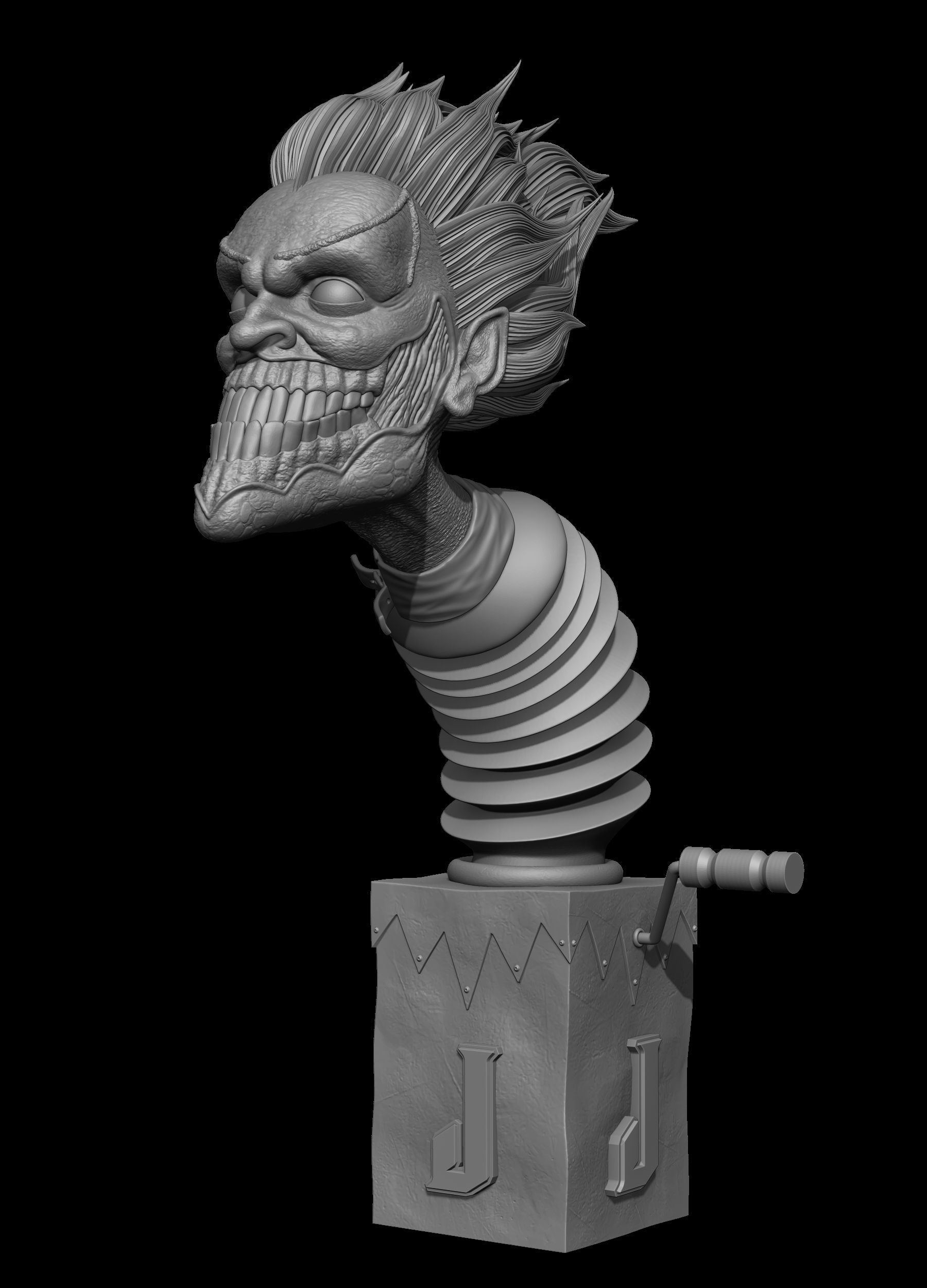 Joker 3D Model fire extinguisher 3D print model_3