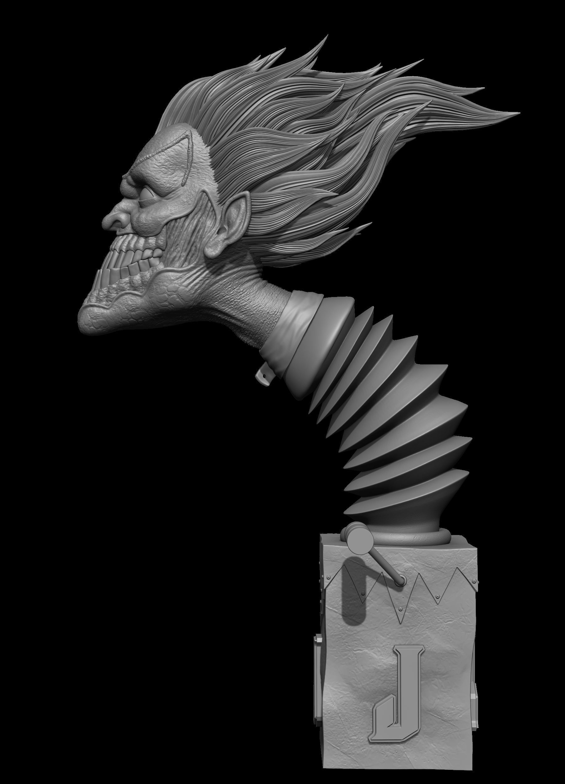 Joker 3D Model fire extinguisher 3D print model_5