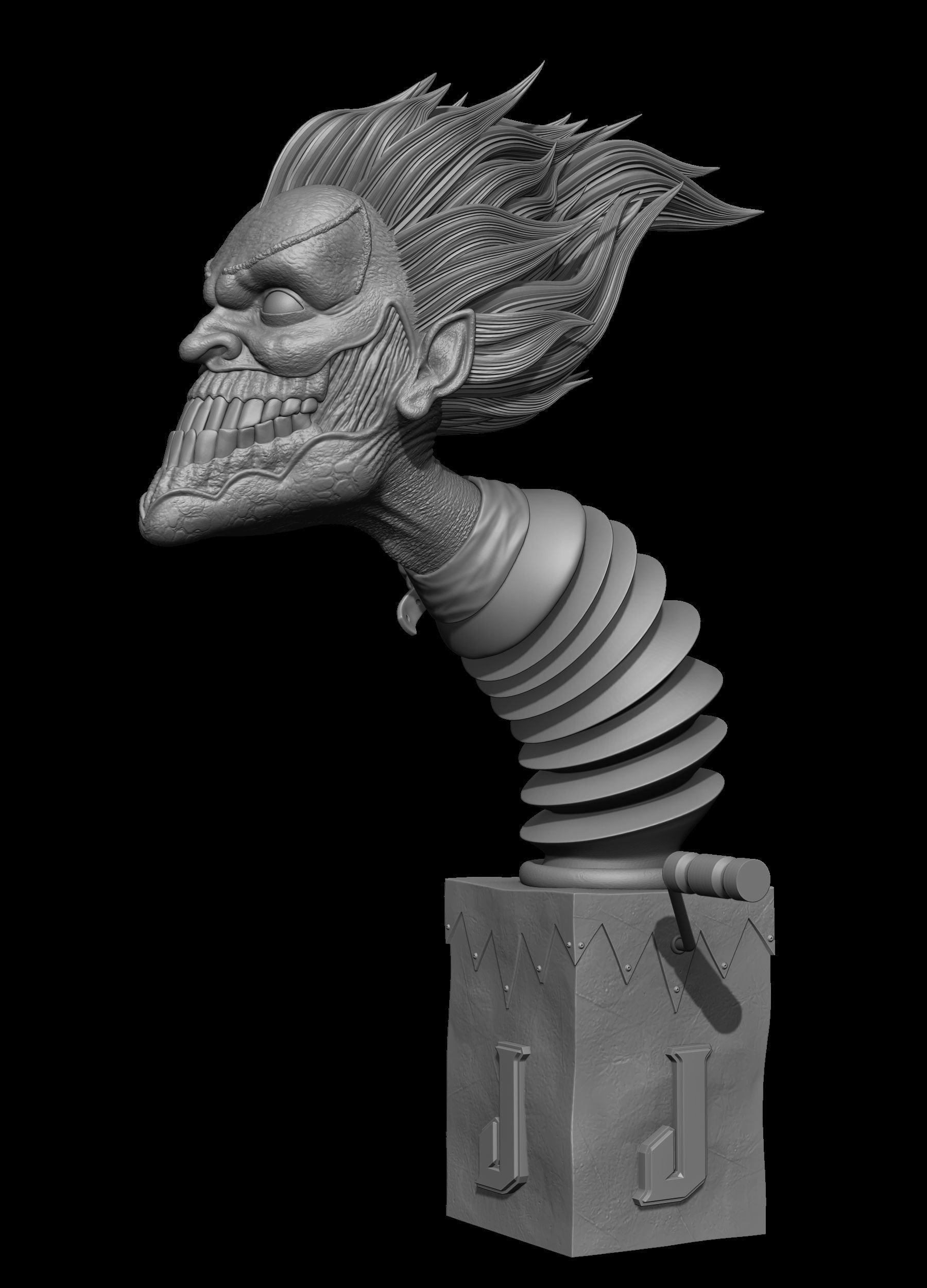 Joker 3D Model fire extinguisher 3D print model_4