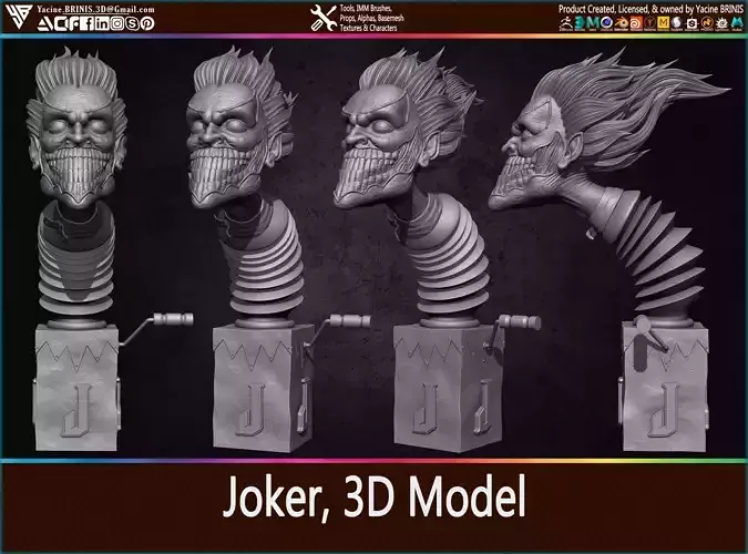 Joker 3D Model fire extinguisher