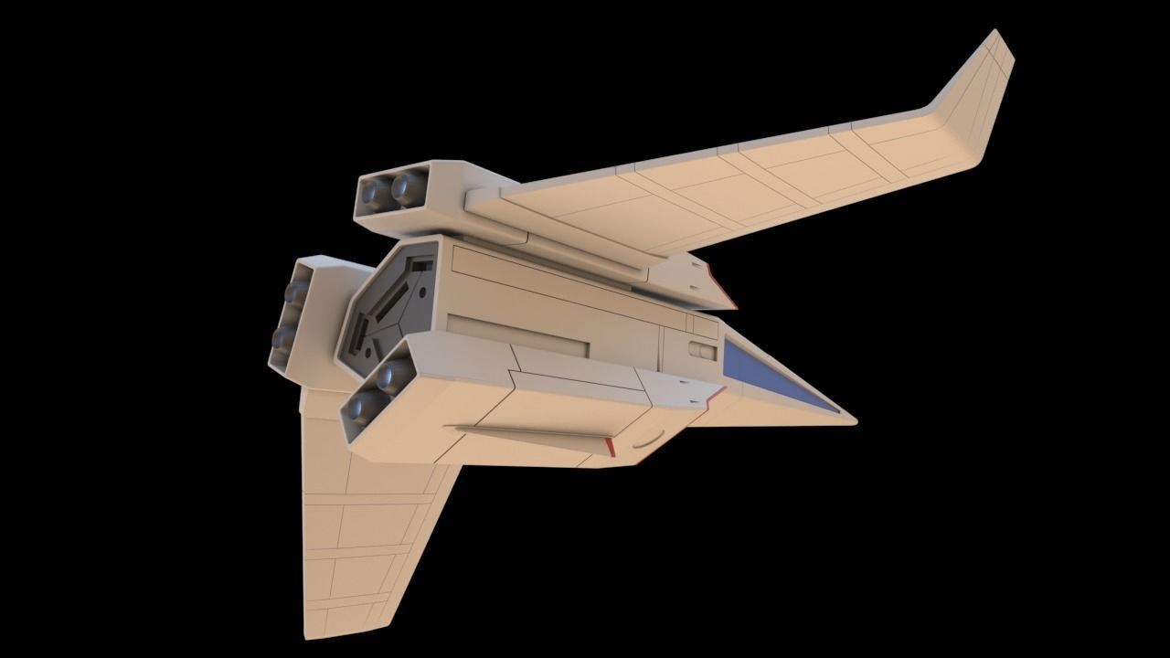 Galaxy Rangers - Interceptor spaceship 3D print model_3