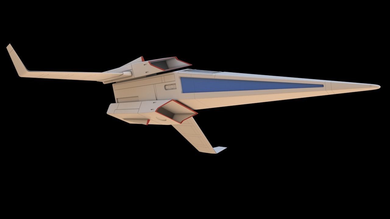 Galaxy Rangers - Interceptor spaceship 3D print model_2