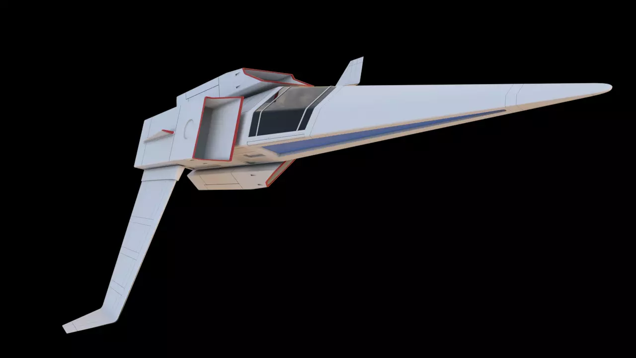 Galaxy Rangers - Interceptor spaceship 3D print model_0