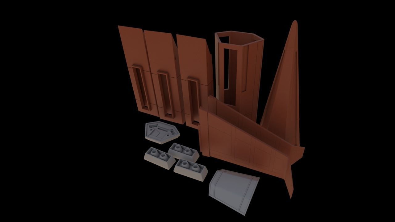 Galaxy Rangers - Interceptor spaceship 3D print model_4