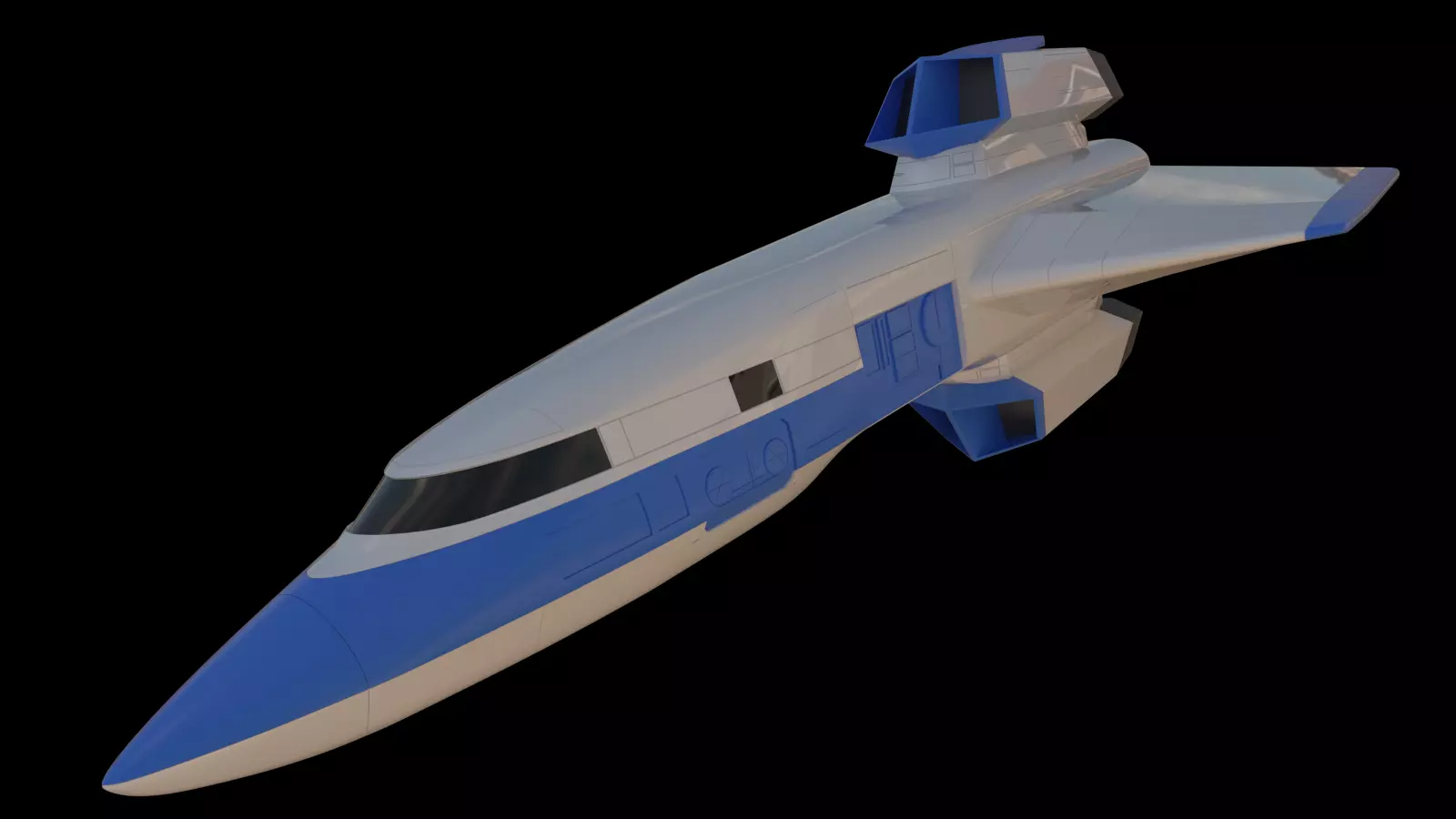 Galaxy Rangers - Ranger One spaceship 3D print model