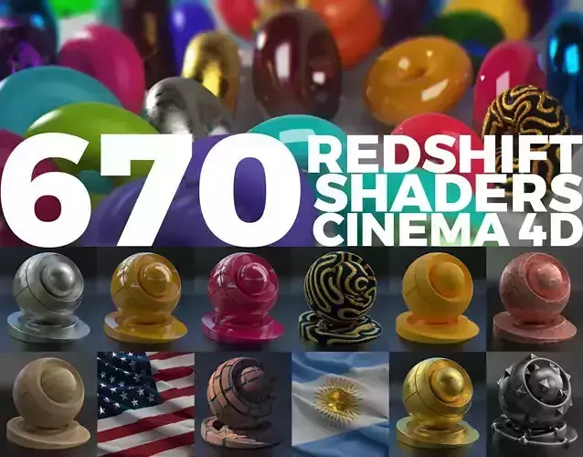 670 Redshift Shader to Cinema 4d v3 Texture