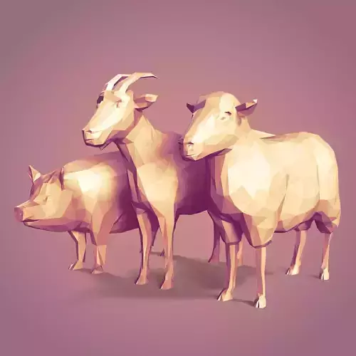 Farm Animals Pack 3D print model