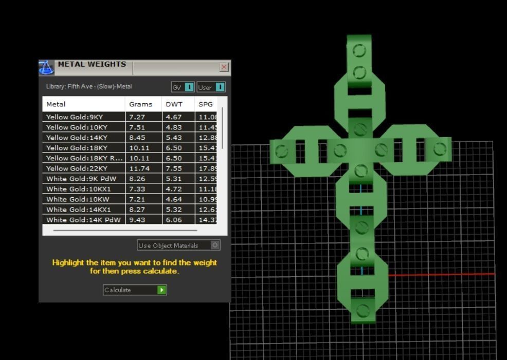 Pendant Cross without Diamonds N20 3D print model_10