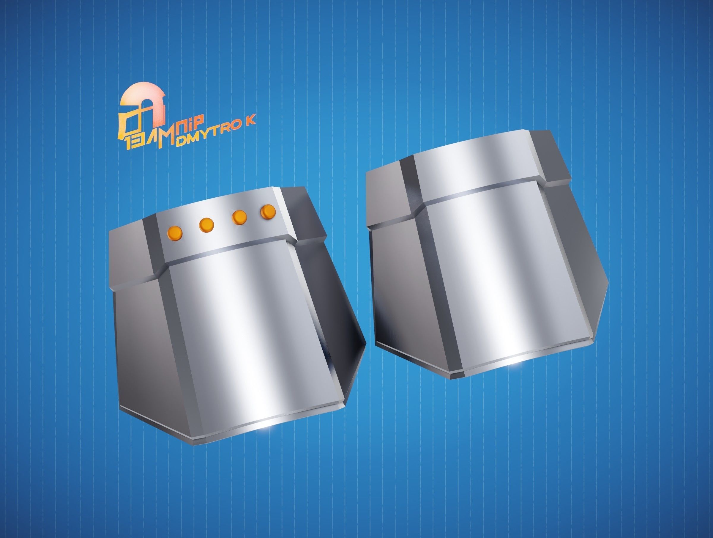 Custom Mandalorian Wrist Armor 3D print model_25