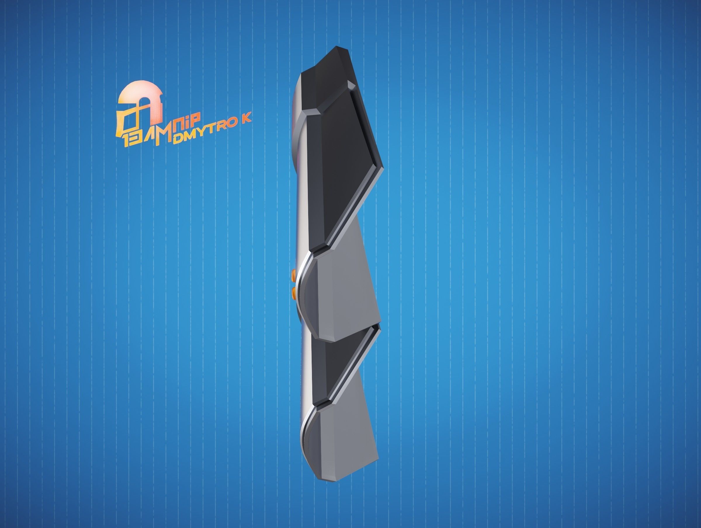 Custom Mandalorian Wrist Armor 3D print model_7