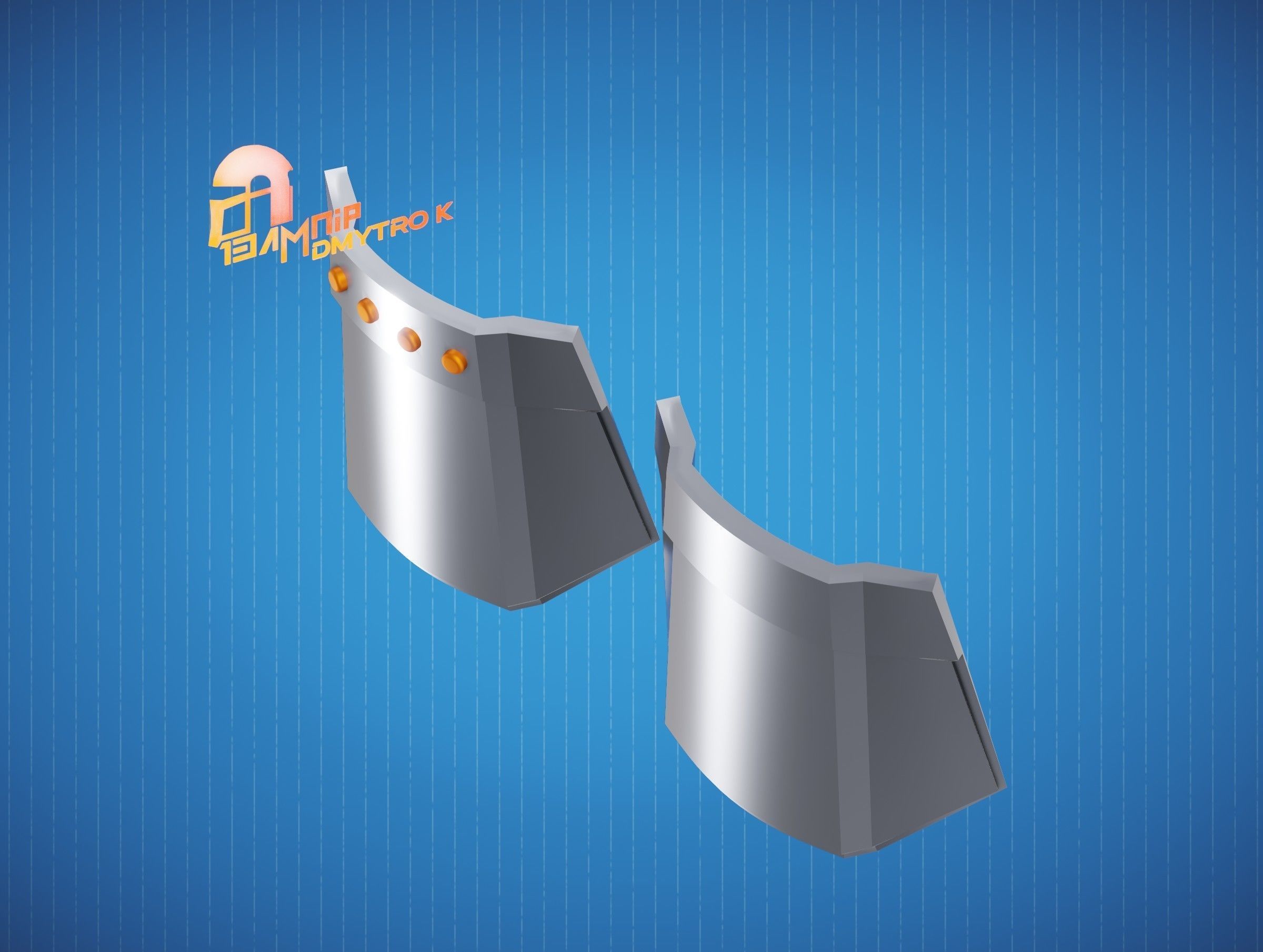 Custom Mandalorian Wrist Armor 3D print model_4