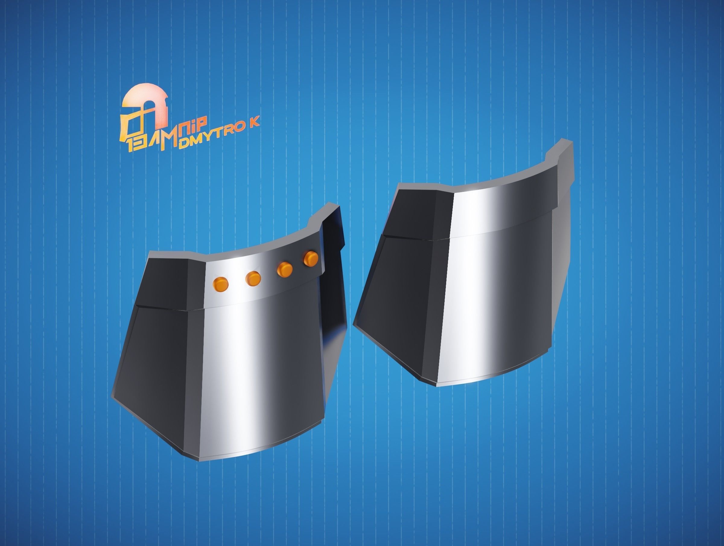 Custom Mandalorian Wrist Armor 3D print model_2