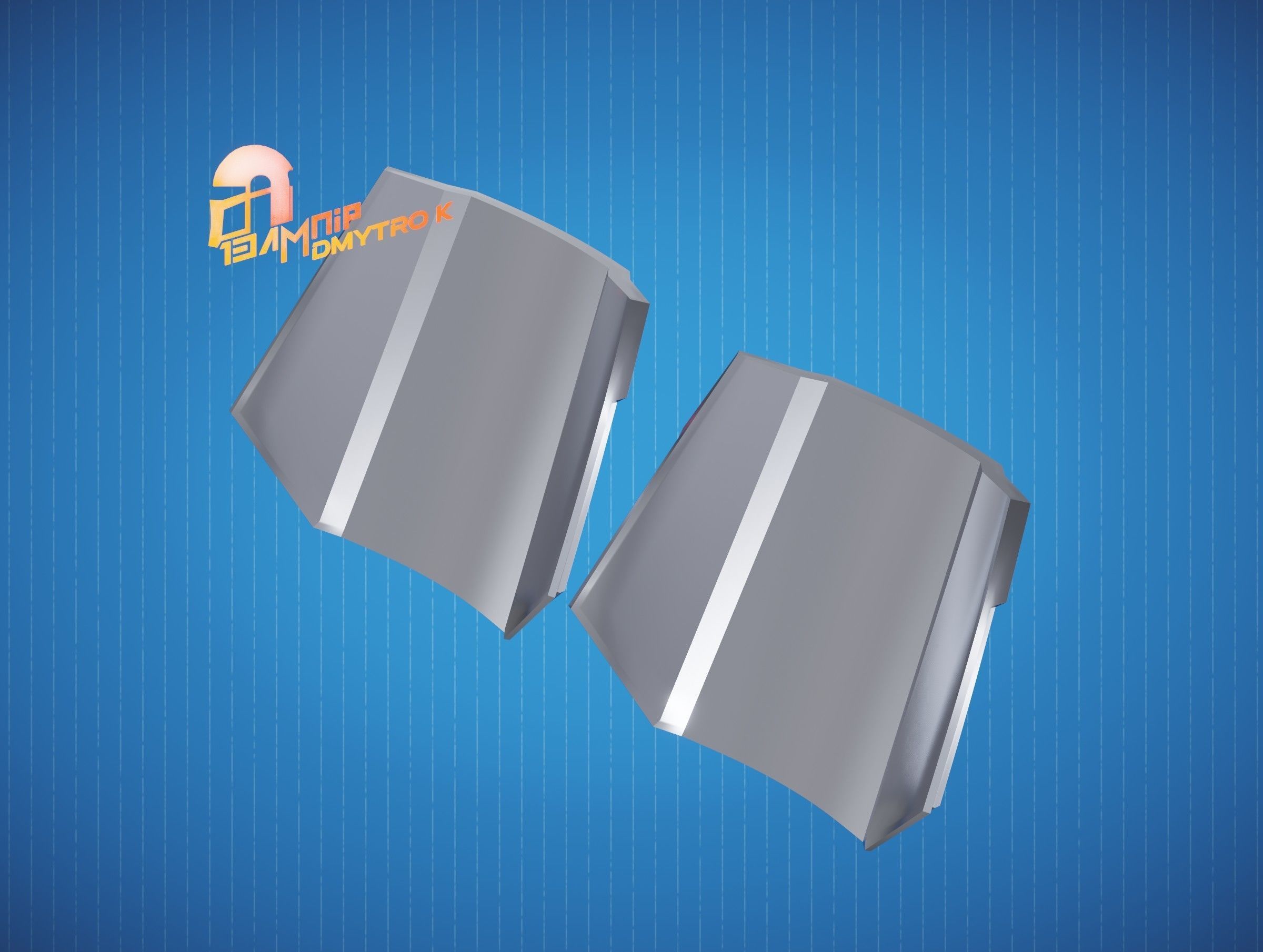 Custom Mandalorian Wrist Armor 3D print model_23