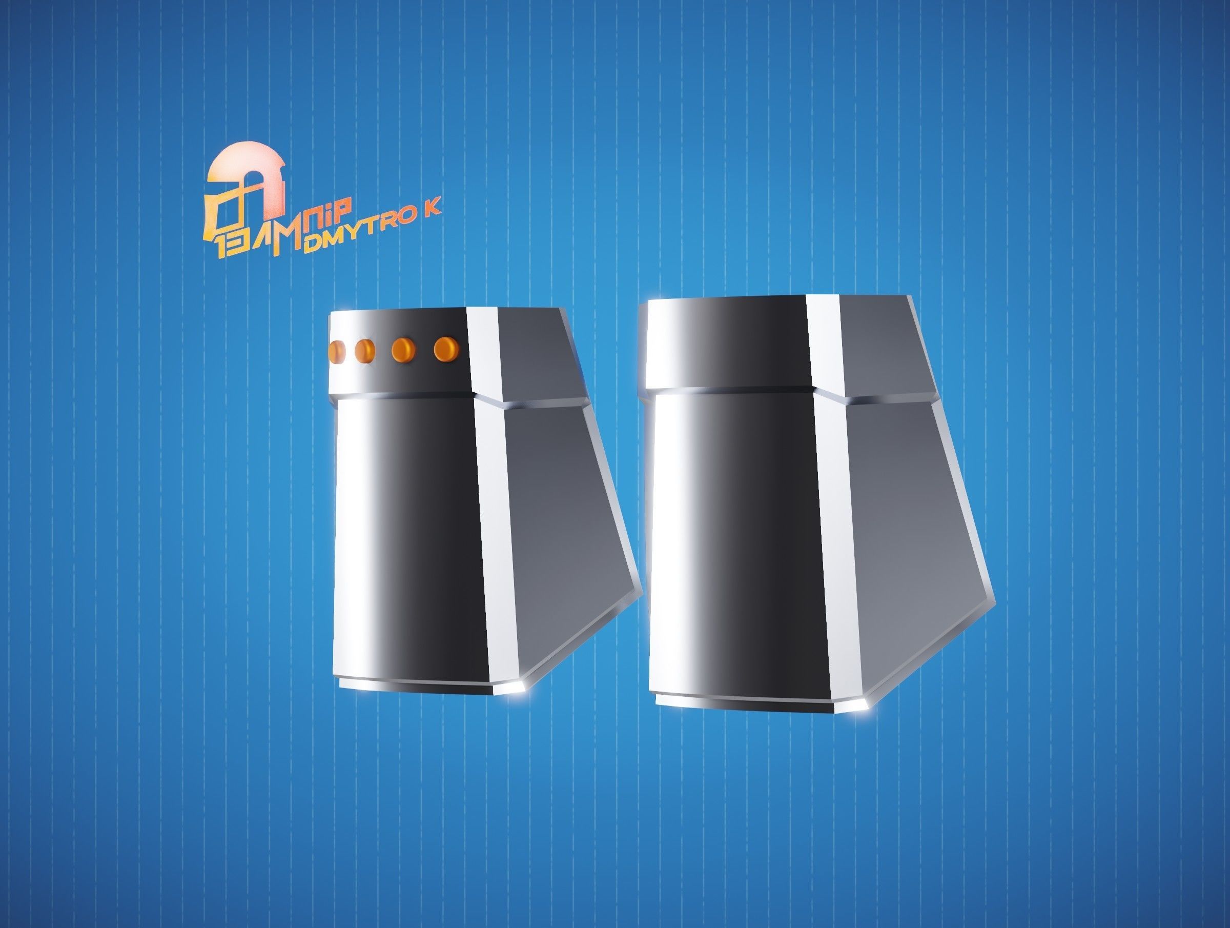 Custom Mandalorian Wrist Armor 3D print model_1