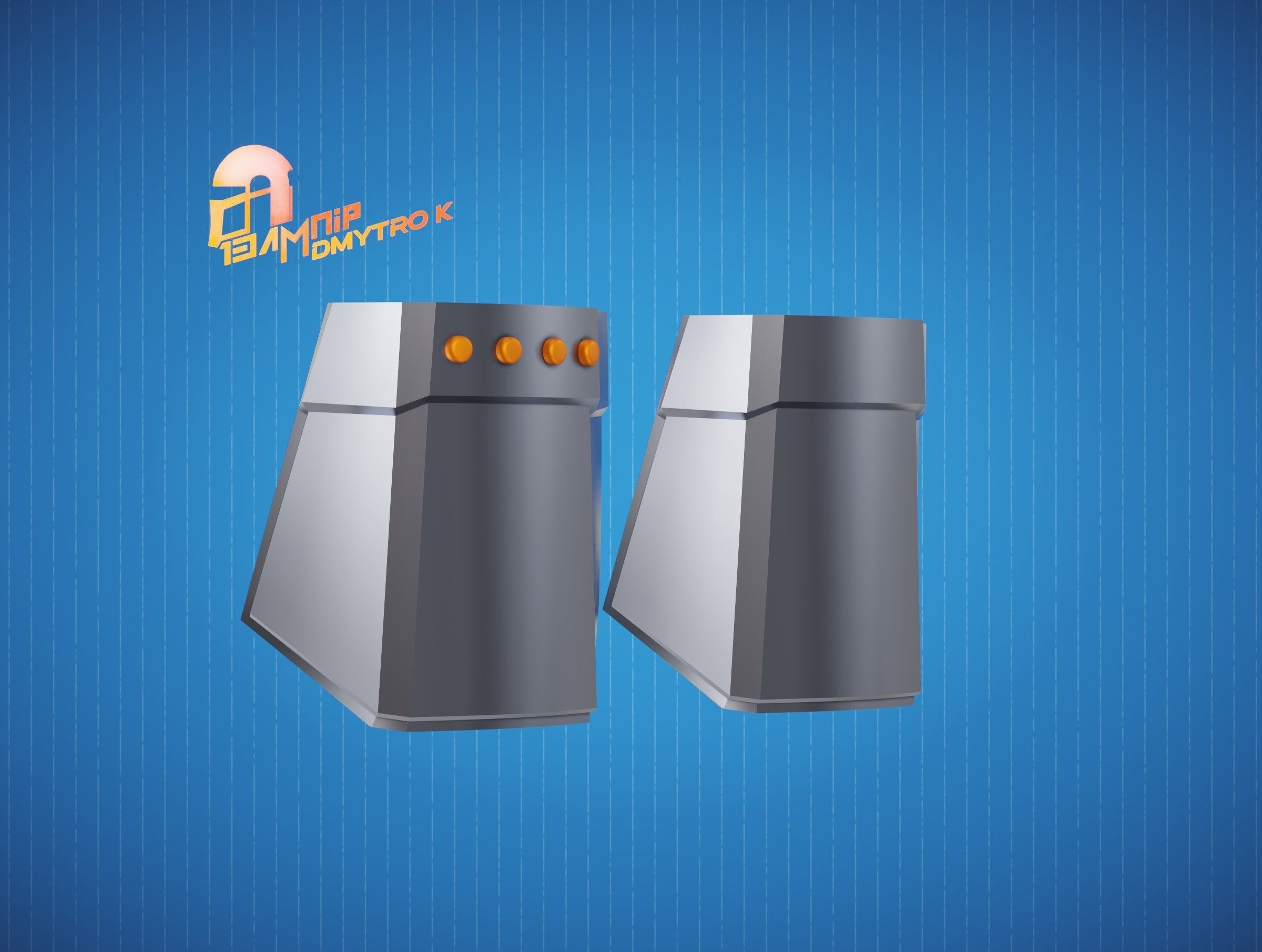 Custom Mandalorian Wrist Armor 3D print model_13