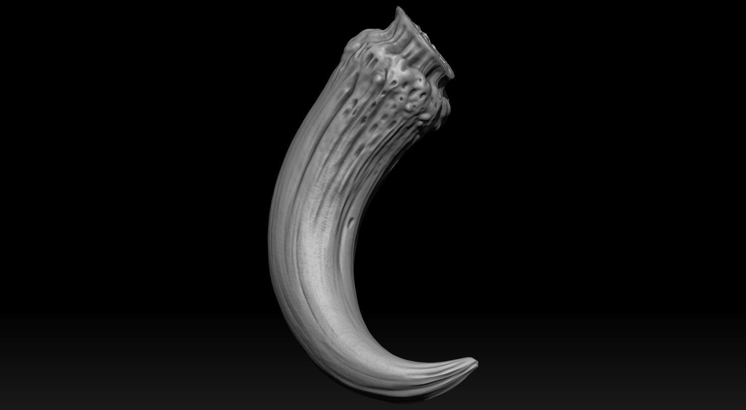 3D PRINTABLE MYTHOSAUR RIGHT HORN - THE MANDALORIAN STAR WARS 3D print model_2