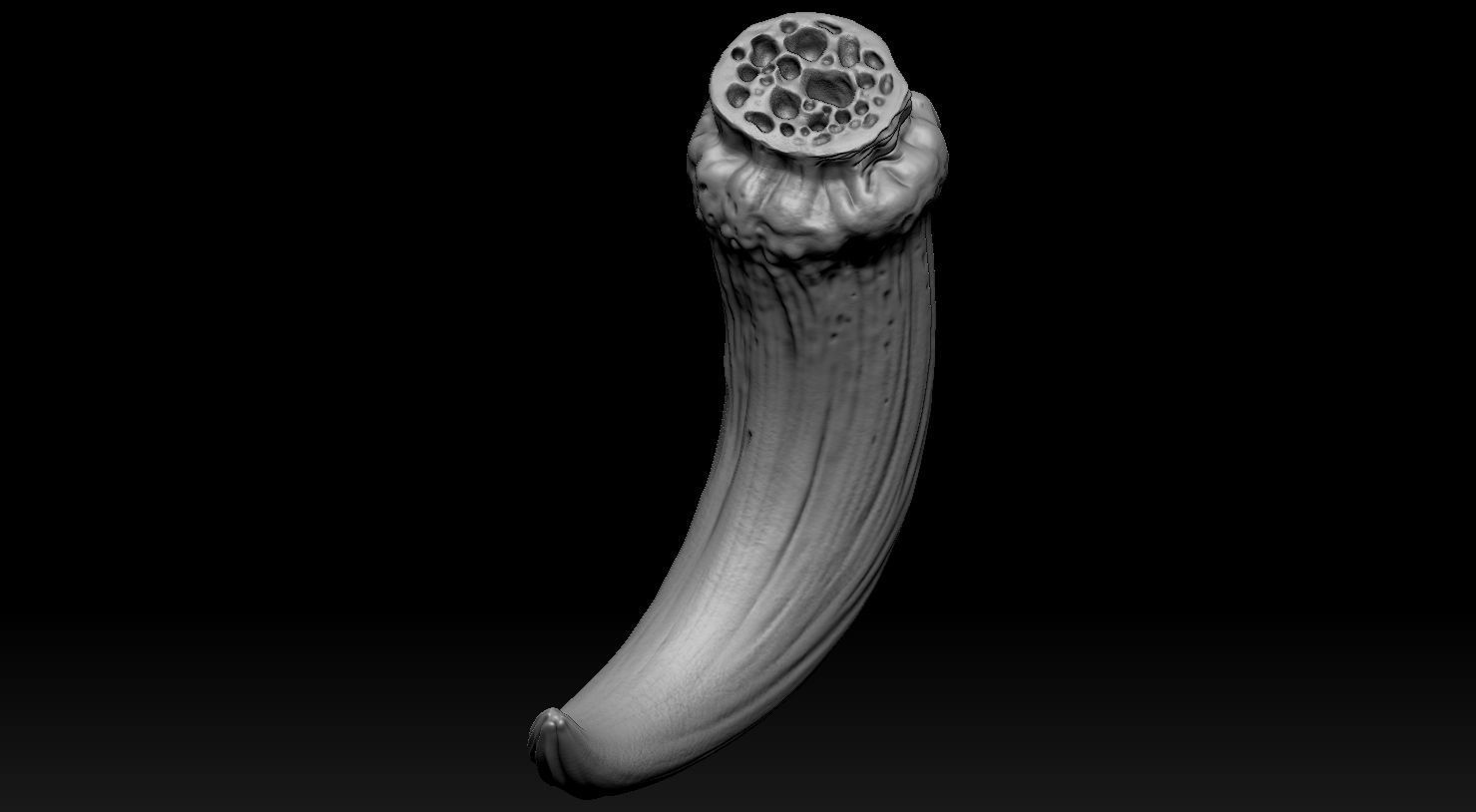 3D PRINTABLE MYTHOSAUR RIGHT HORN - THE MANDALORIAN STAR WARS 3D print model_3