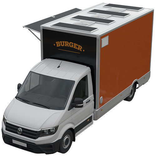 VW Crafter FoodTruck 3D model 4