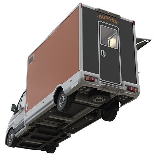 VW Crafter FoodTruck 3D model 3