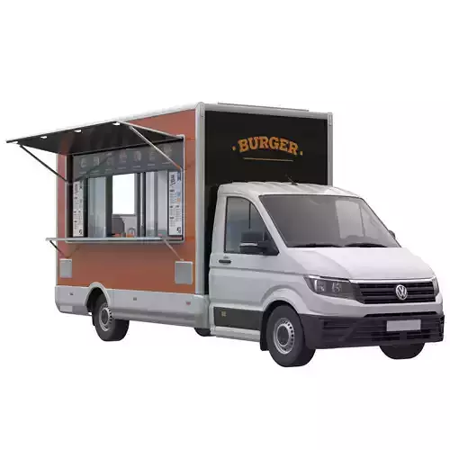 VW Crafter FoodTruck 3D model