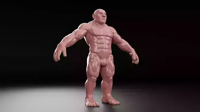 Muscular dwarf base sculpt