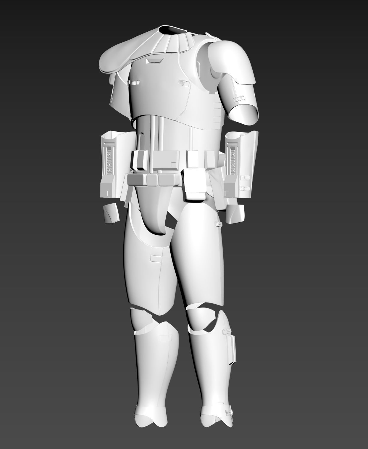 Star Wars TLJ Storm trooper Armour EP8 3D print model_6
