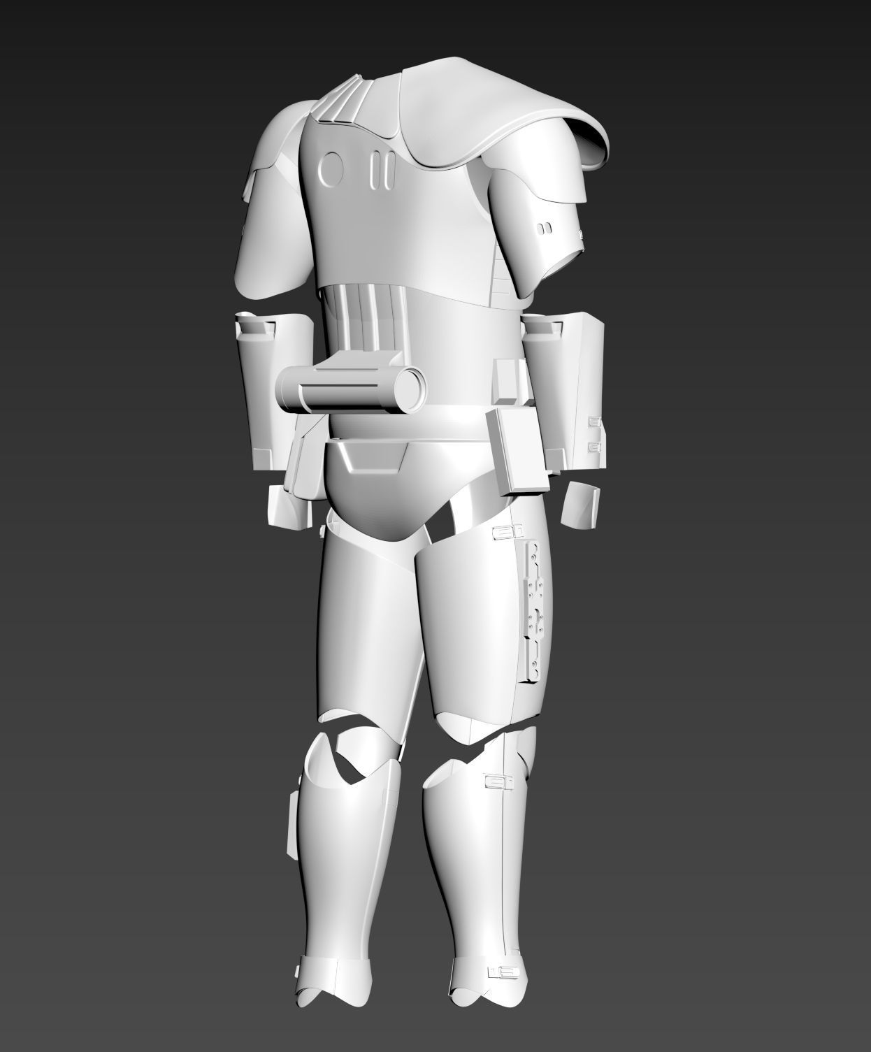 Star Wars TLJ Storm trooper Armour EP8 3D print model_9