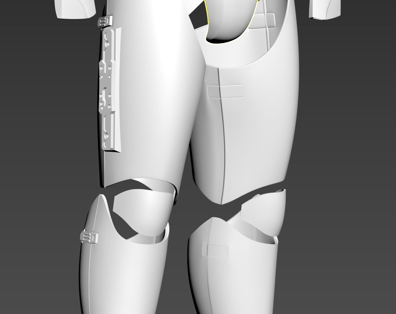 Star Wars TLJ Storm trooper Armour EP8 3D print model_3