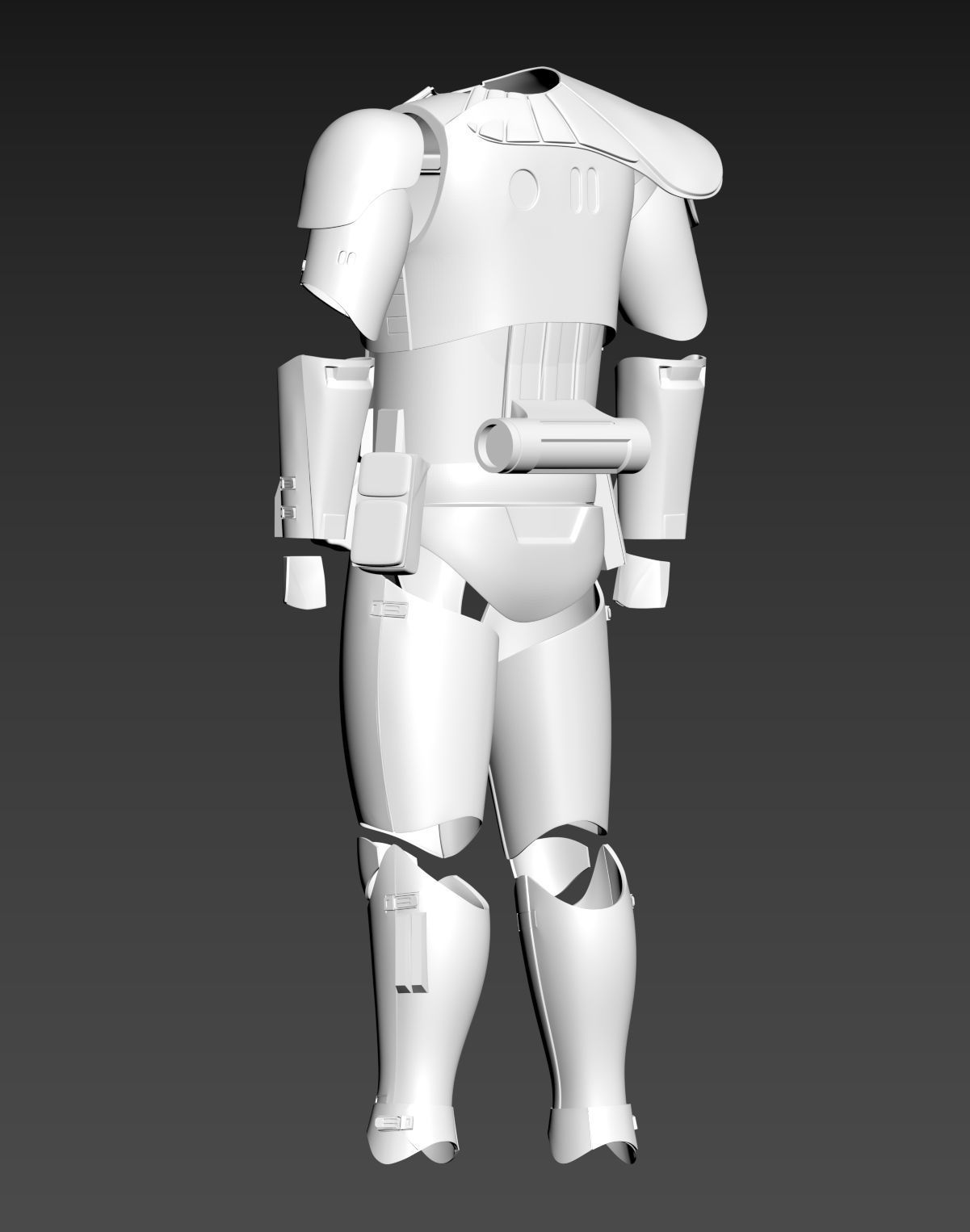 Star Wars TLJ Storm trooper Armour EP8 3D print model_7