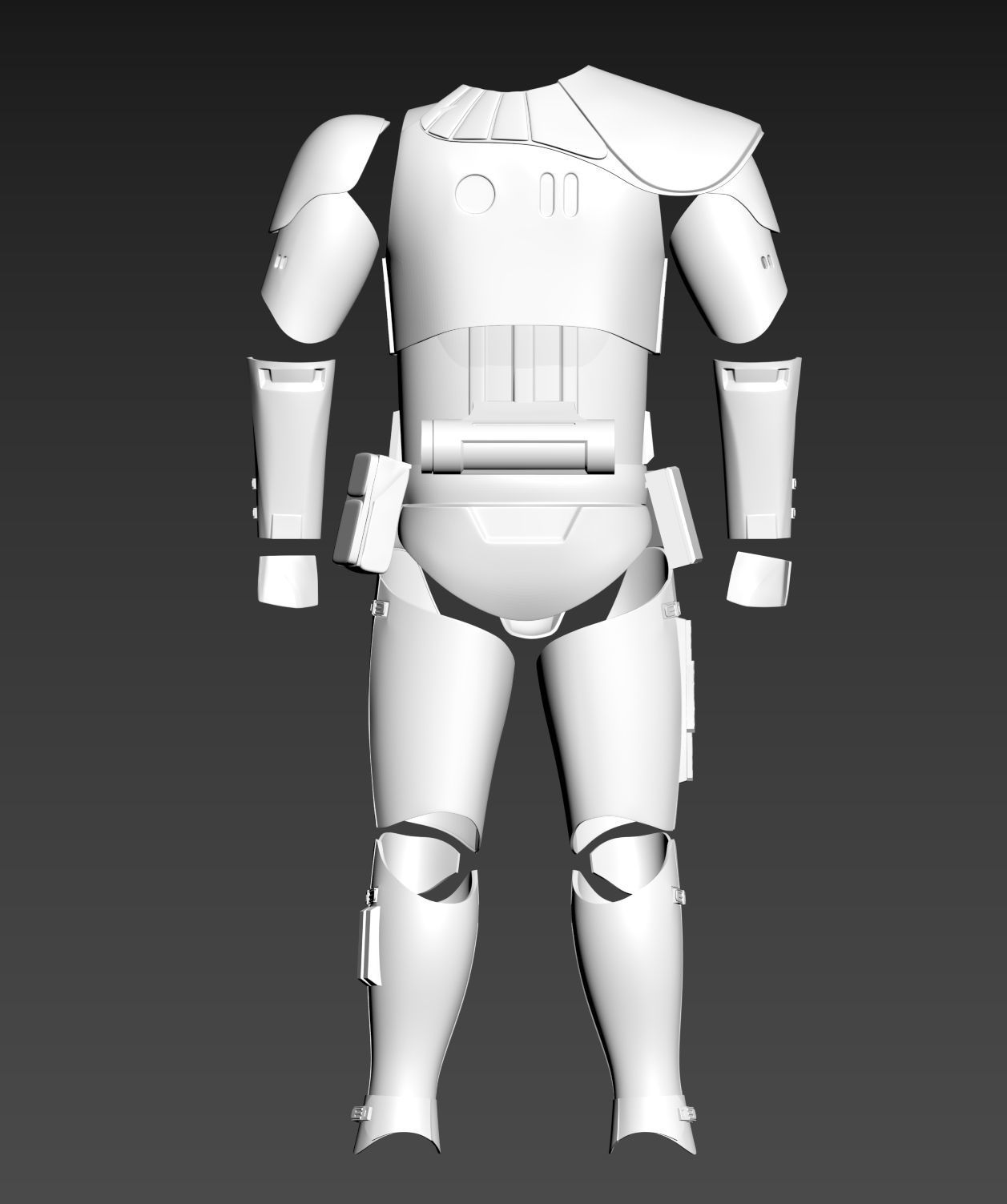 Star Wars TLJ Storm trooper Armour EP8 3D print model_8