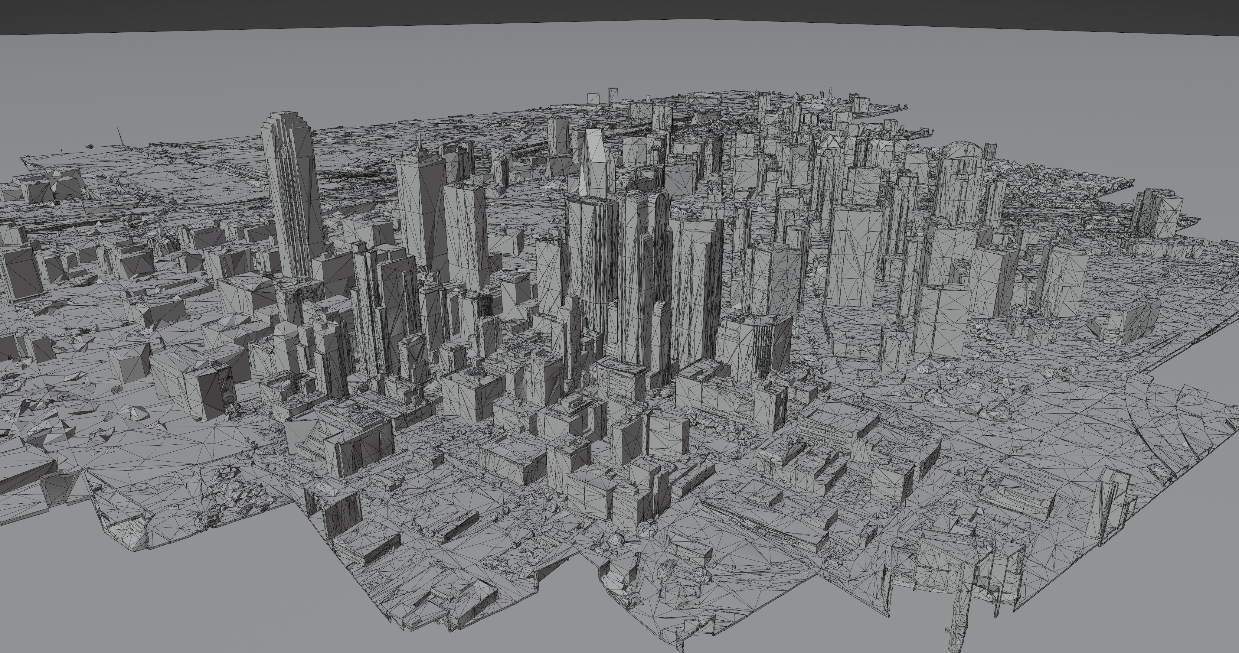 Dallas-City Skyline Free low-poly 3D model_15