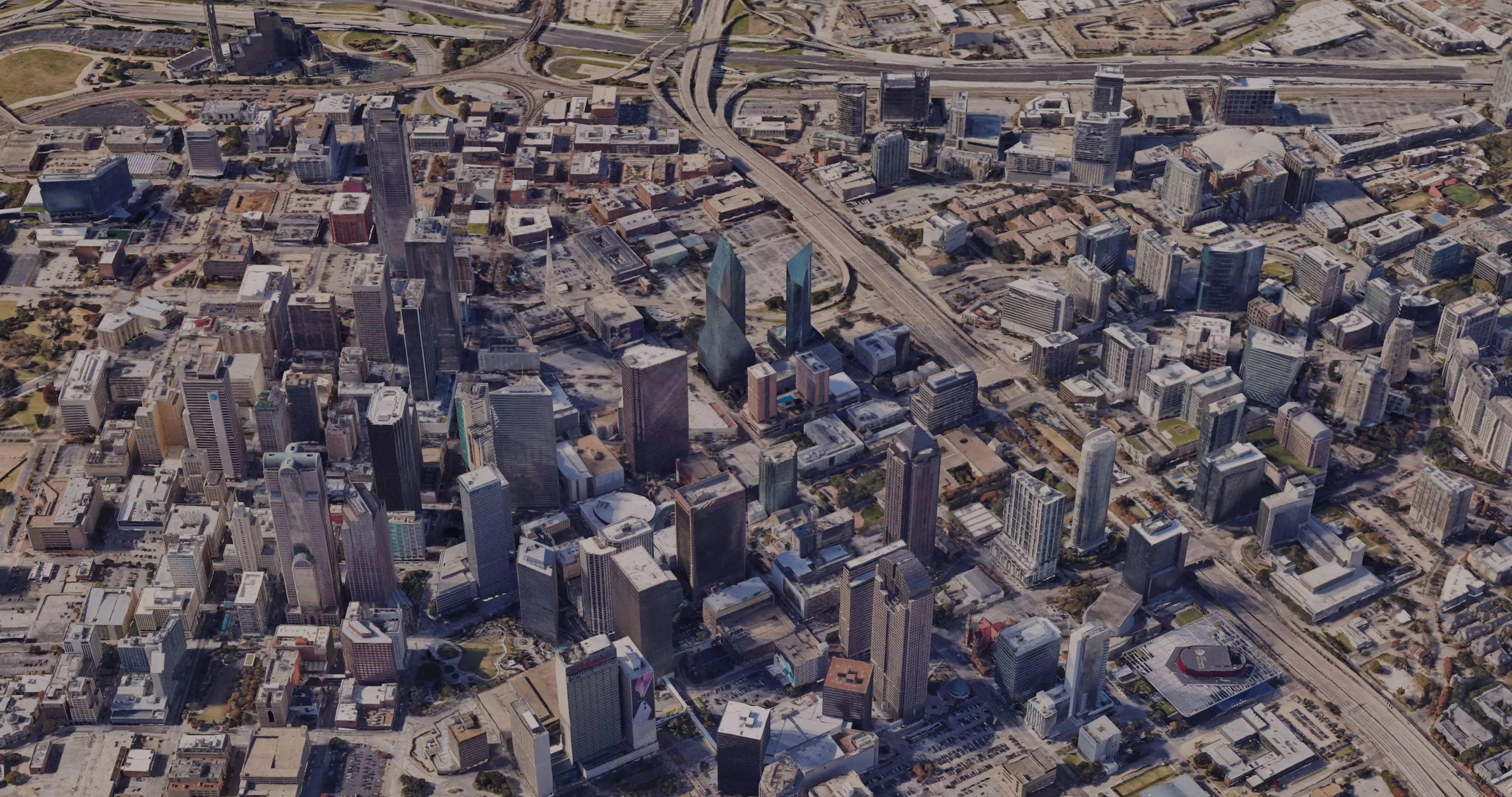 Dallas-City Skyline Free low-poly 3D model_0