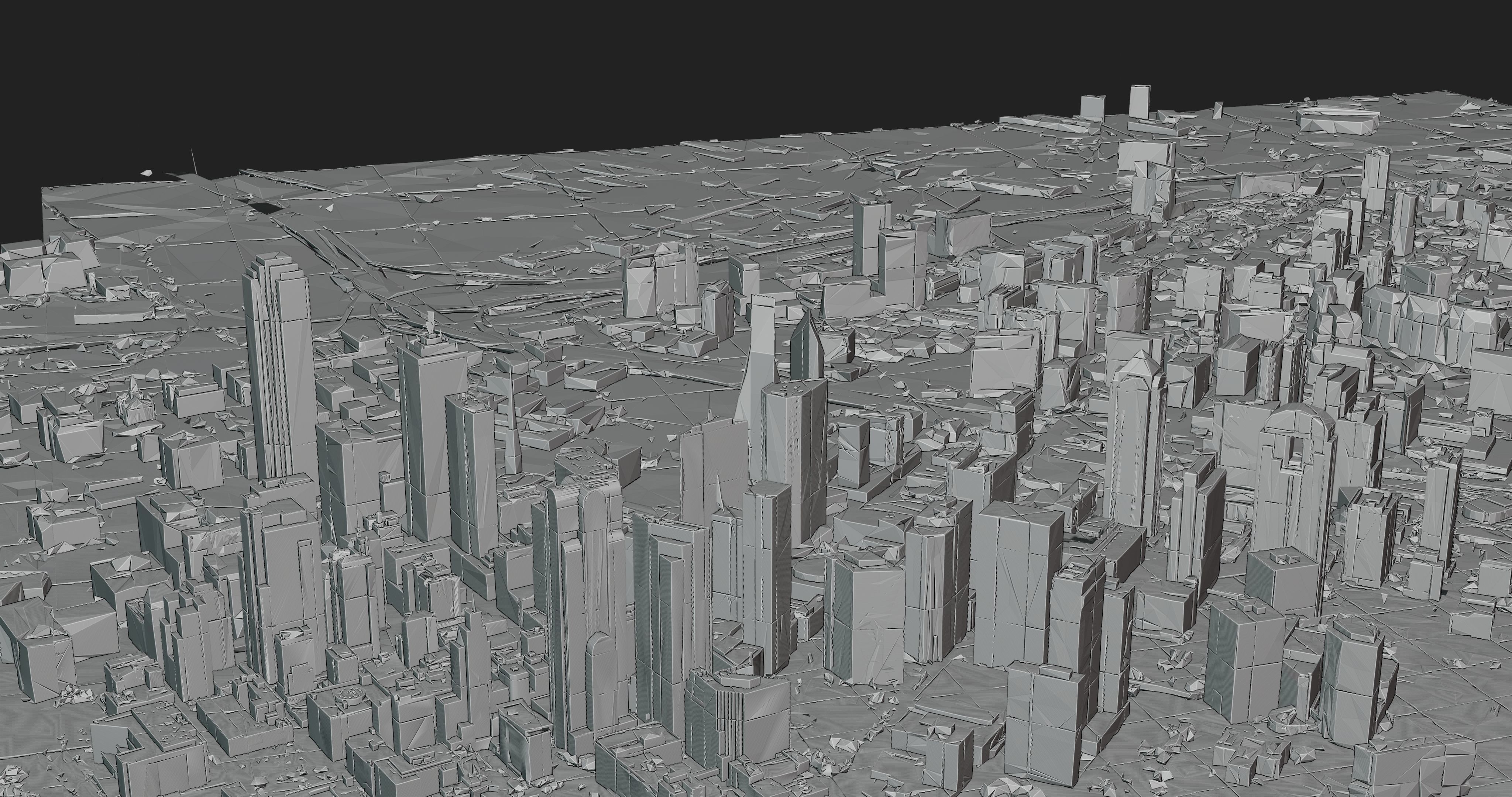 Dallas-City Skyline Free low-poly 3D model_11