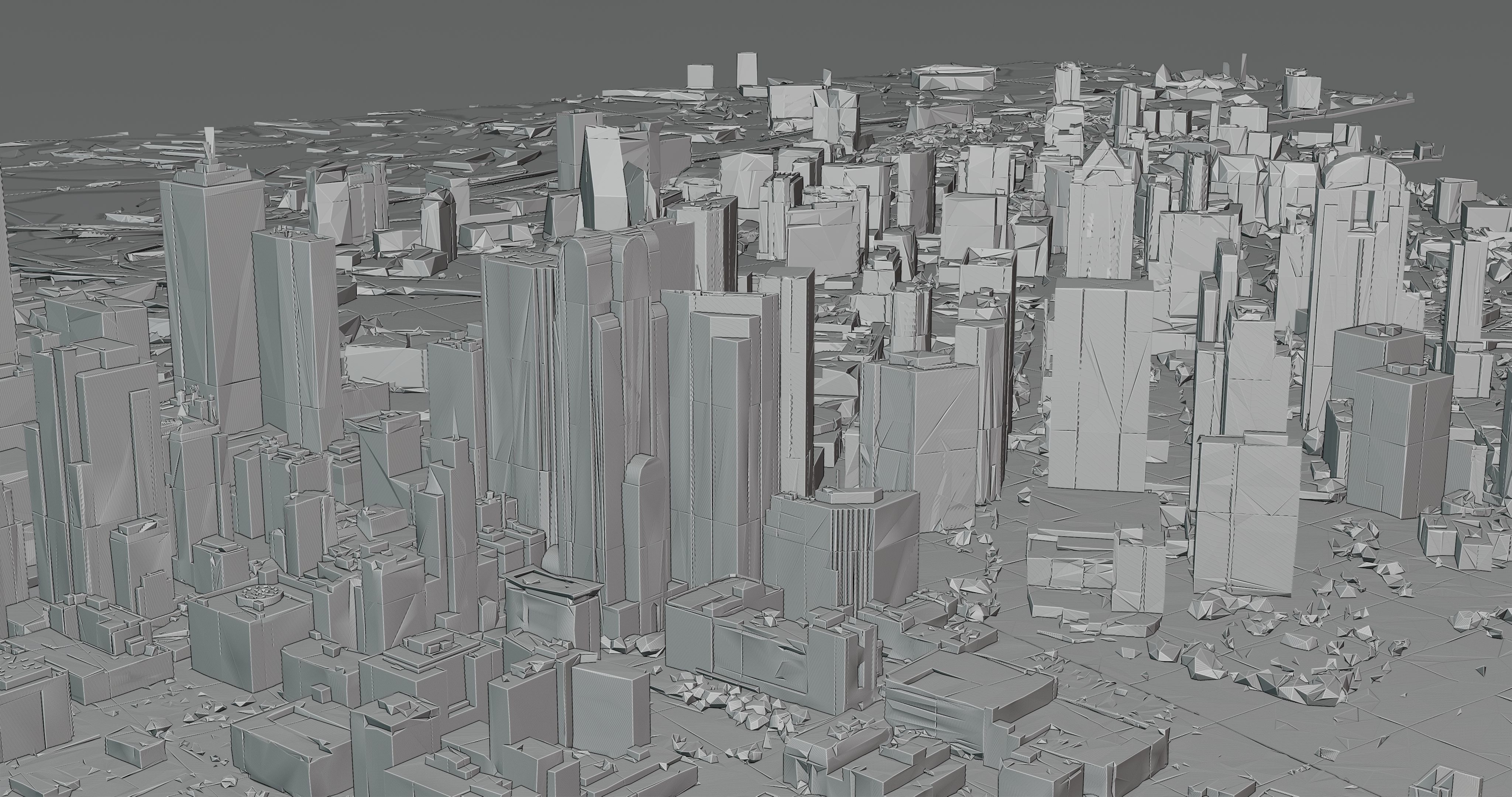 Dallas-City Skyline Free low-poly 3D model_10