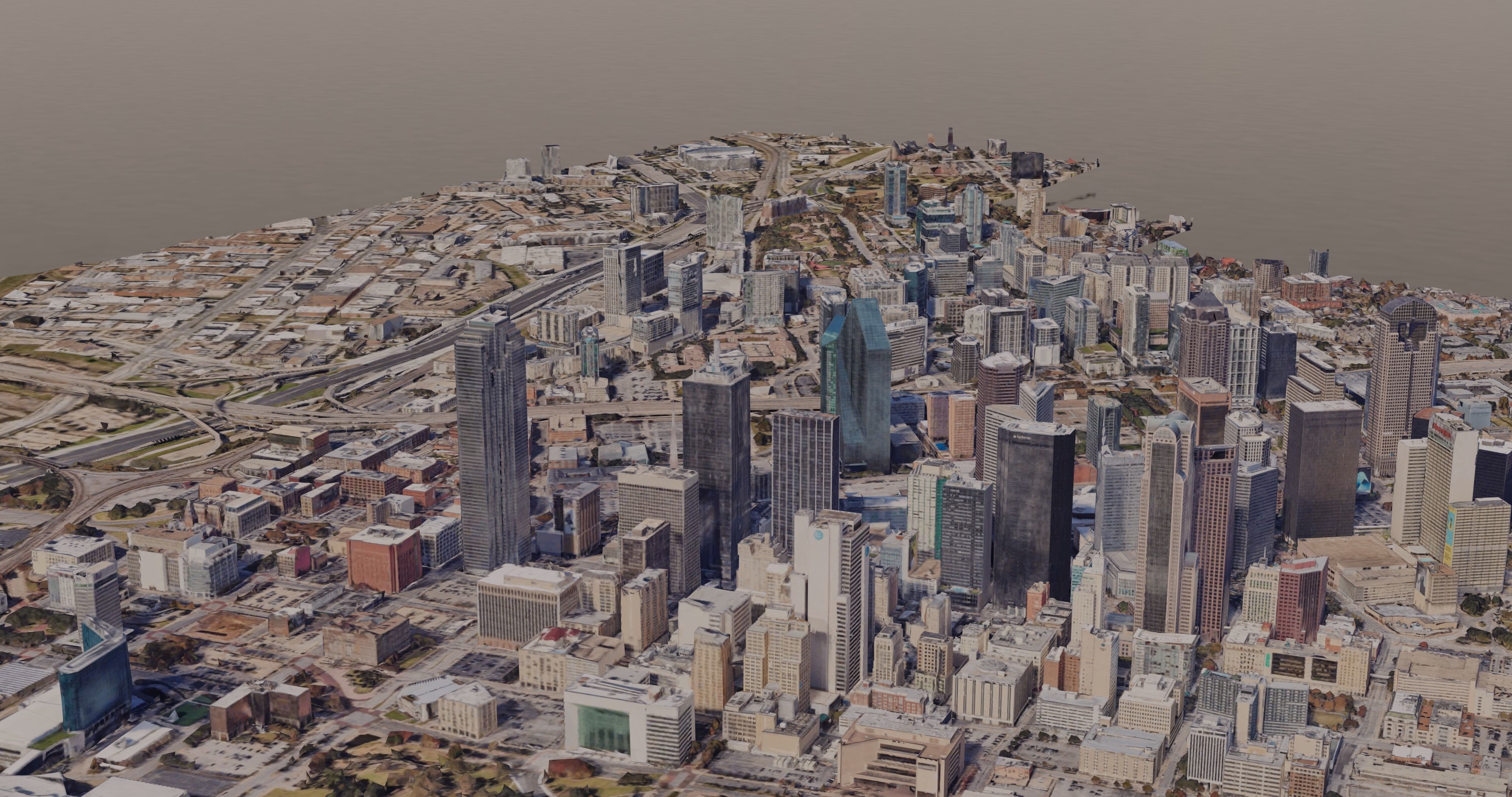Dallas-City Skyline Free low-poly 3D model_4