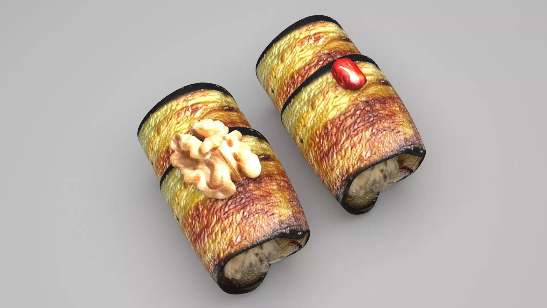 Eggplant Rolls 3D model