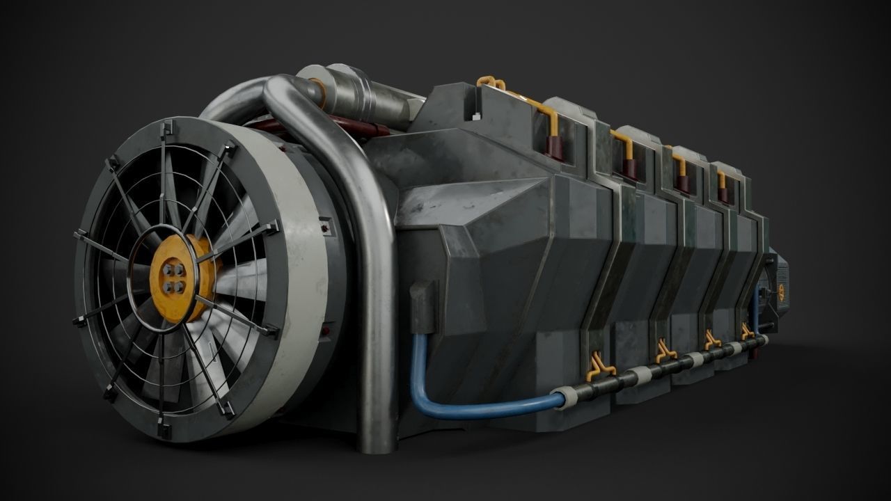 Machinery device 3D model_5