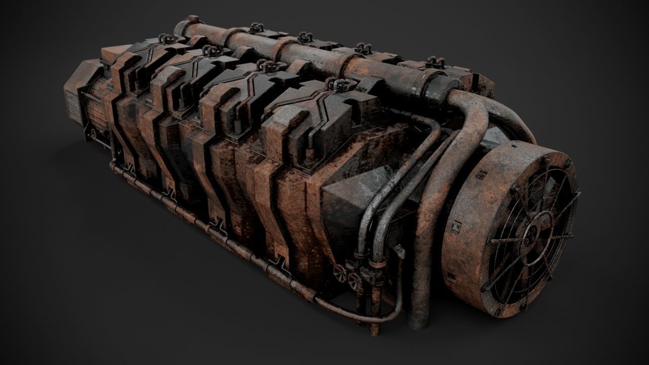 Machinery device 3D model_10