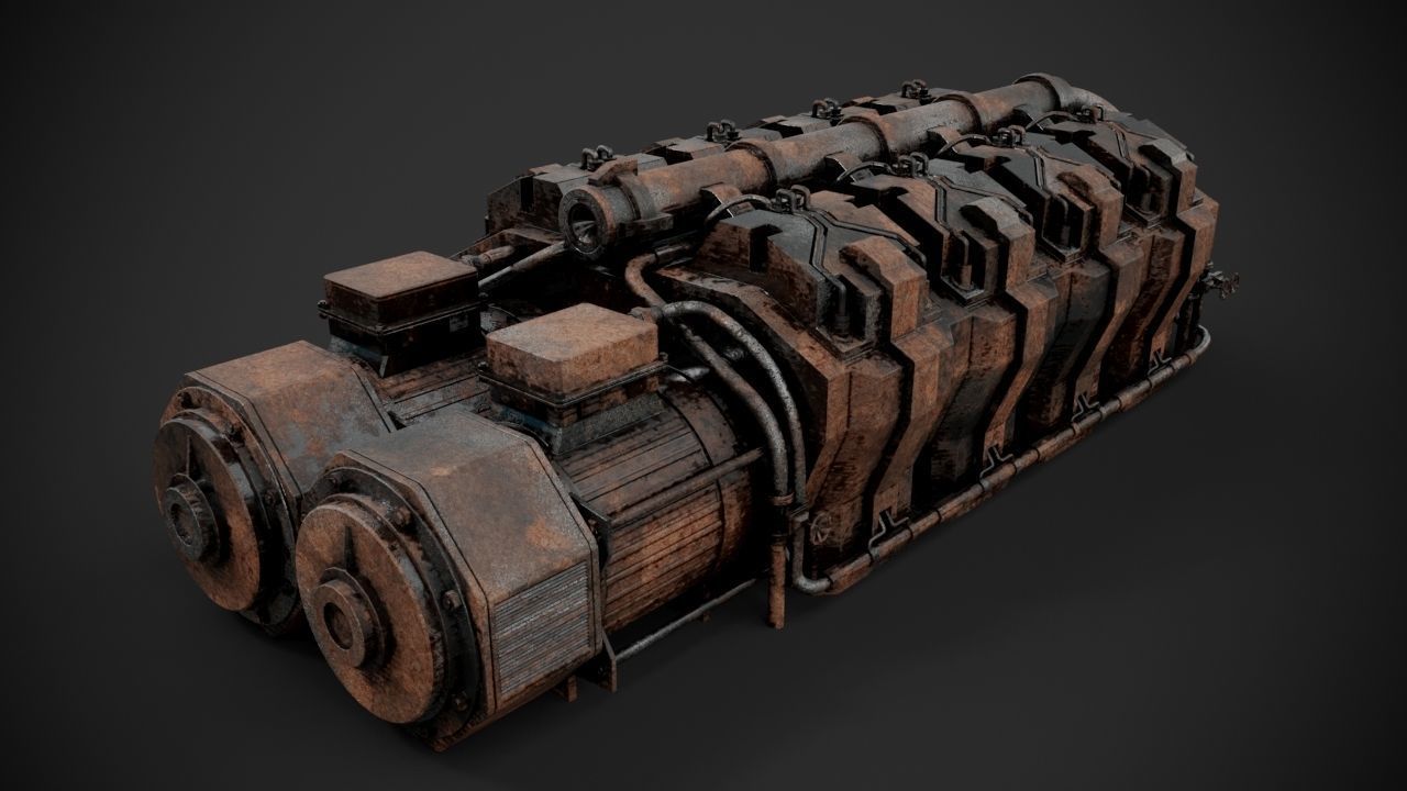 Machinery device 3D model_8