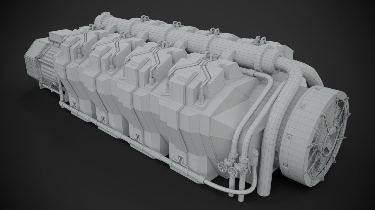 Machinery device 3D model_12