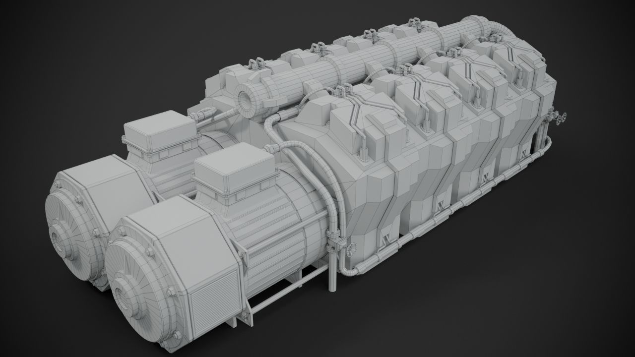 Machinery device 3D model_13