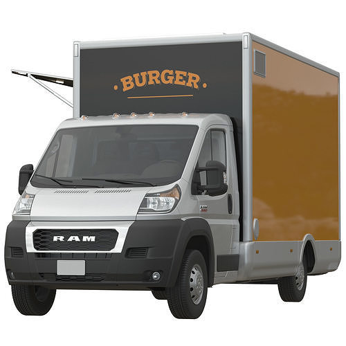 RAM PROMASTER Food Truck 3D model 4