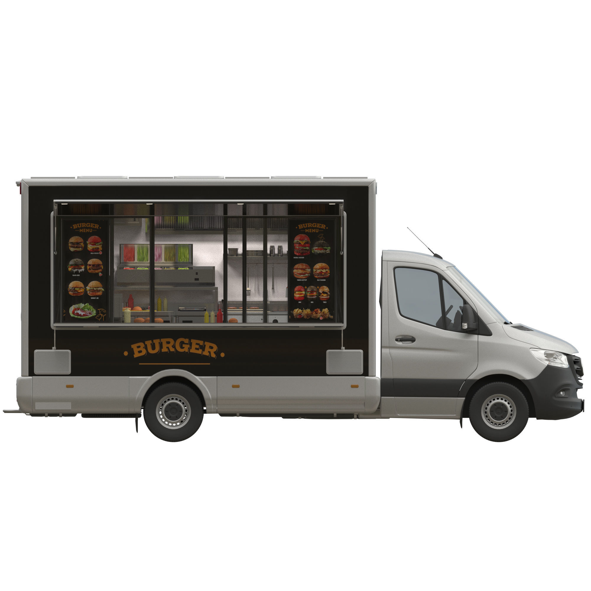Sprinter Food Truck 3D model_9