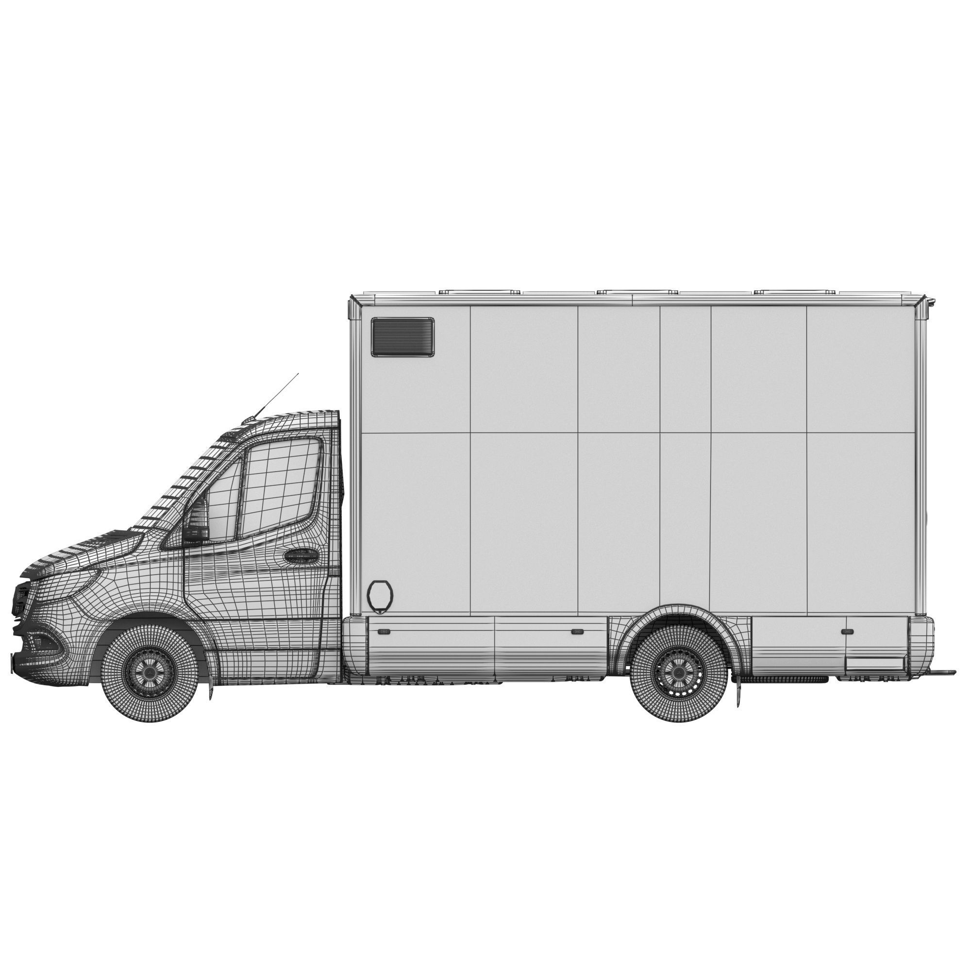 Sprinter Food Truck 3D model_19